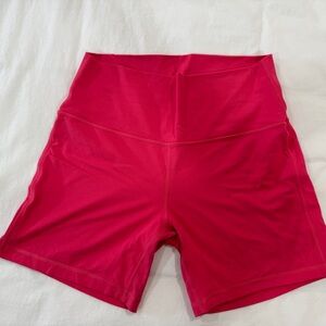 Lululemon Pink Align Biker Shorts
